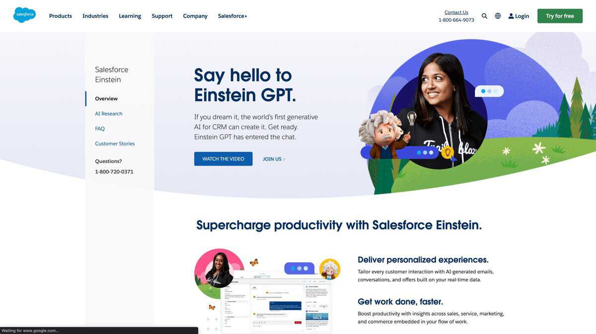 Salesforce Einstein GPT AI Tool for Startups CRM Software